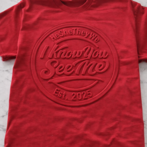 I Know You See Me T-Shirt - Scarlet