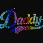 100% Cotton - Rhinestone "Daddy" tee - T-Shirt